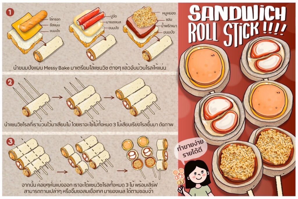 Sandwich Roll Stick