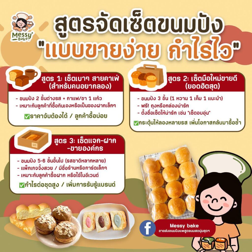 จัดเซ็ตขนมปัง
